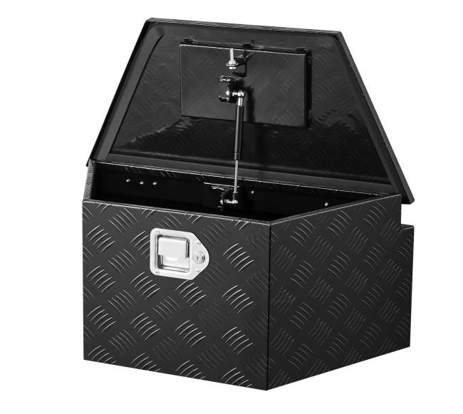 Juodos aliuminio priekabos daiktadėžė 660 x 330 x 305 mm8