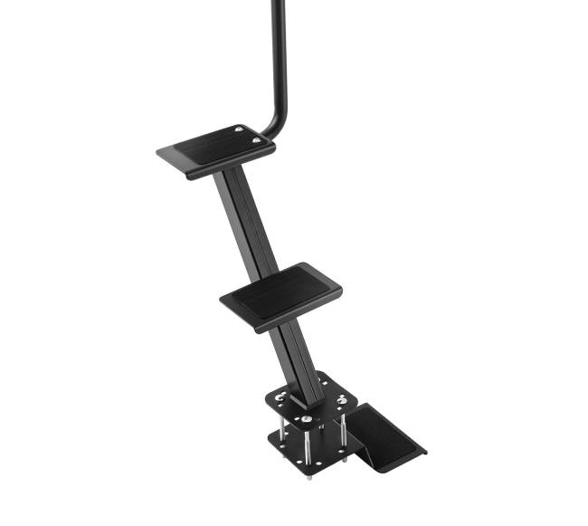 Valties priekabos 3 pakopų laiptai su rankena0