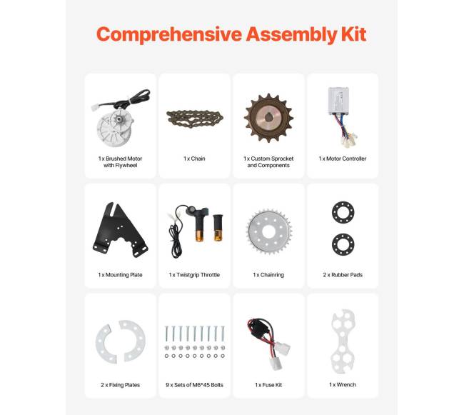 450W elektrinio DC variklio rinkinys su valdikliu4