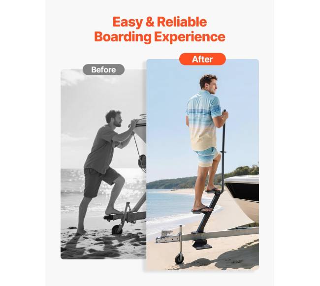 Valties priekabos 3 pakopų laiptai su rankena5