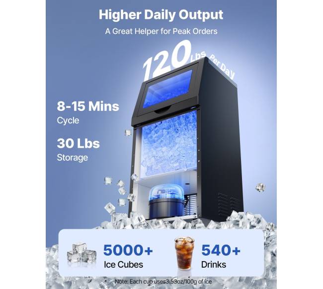 Komerciška ledo gamybos mašina 14 kg talpa1