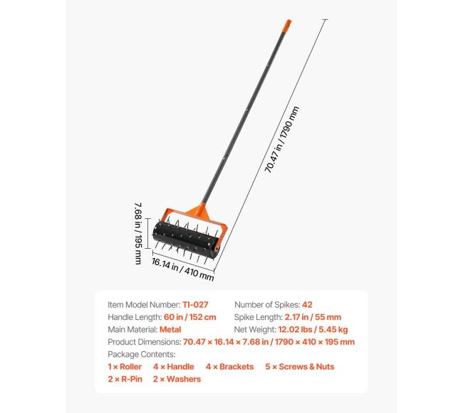 Vejos aeratorius su 42 spygliais ir rankena6