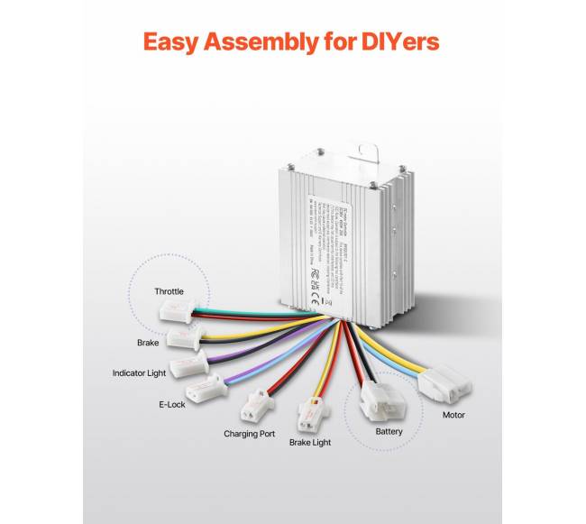 450W elektrinio DC variklio rinkinys su valdikliu5
