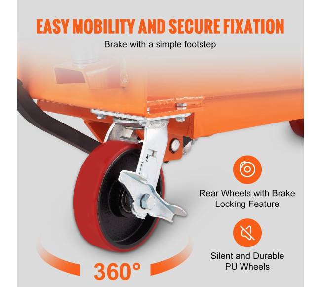 Hidraulinis keltuvas staliukas 800 kg 150 cm3
