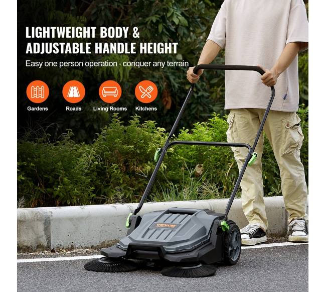 Rankinis grindų šlavimo įrenginys su 65 cm pločio šepečiu3