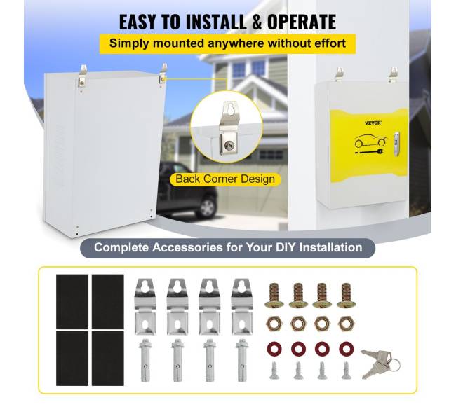 Lauko įkrovimo dėžė Tesla sieninei jungčiai4