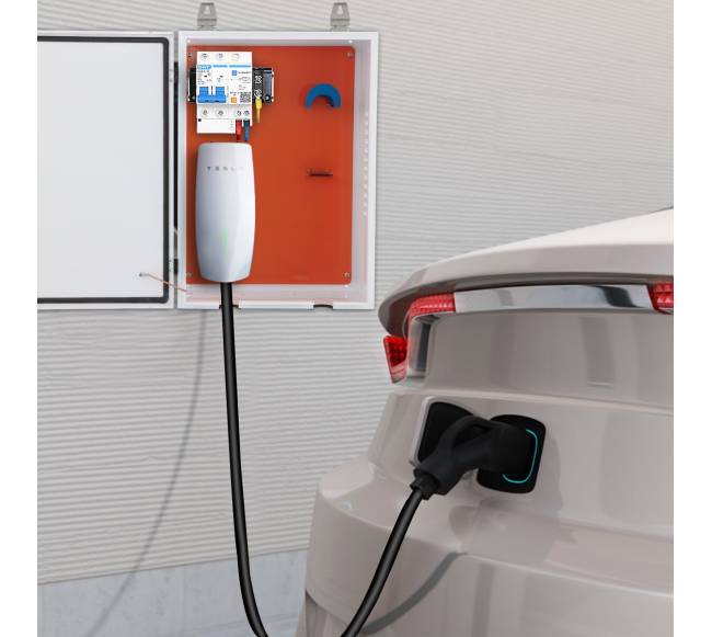 Lauko įkrovimo dėžė Tesla sieninei jungčiai7
