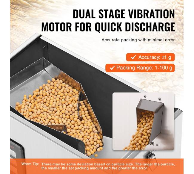 Automatinė dalelių pakavimo mašina, 1-100 g3