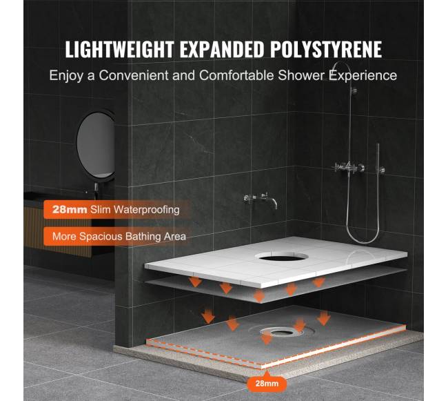 Dušo karnizo rinkinys 1524x965 mm su nutekamuoju2