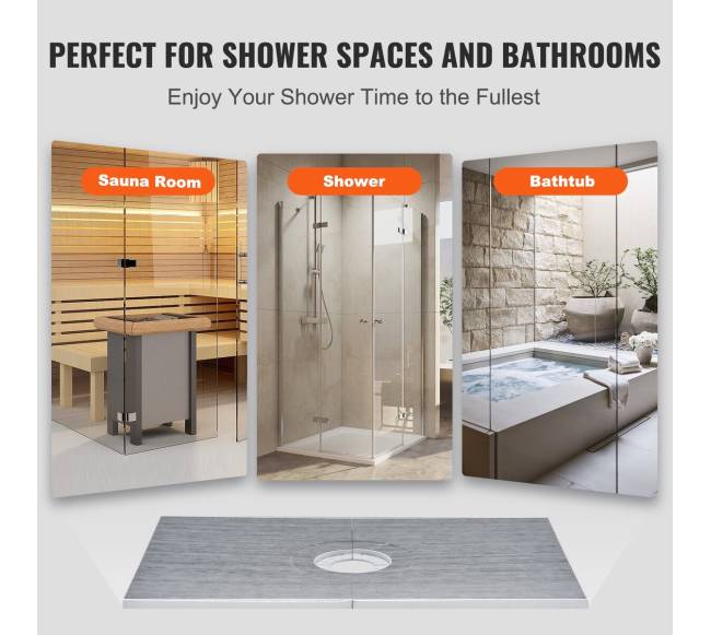 Dušo karnizo rinkinys 1524x965 mm su nutekamuoju5