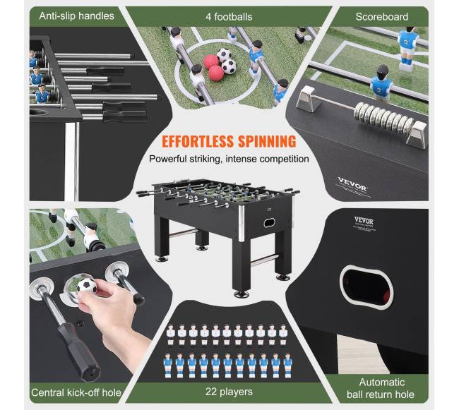 Stalo futbolo stalas 140 cm2