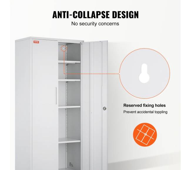 Metalinis spintelė su užraktu ir magnetinėmis durimis4