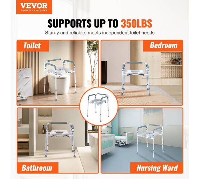 Pakeliama tualeto kėdė su paminkštinimu1