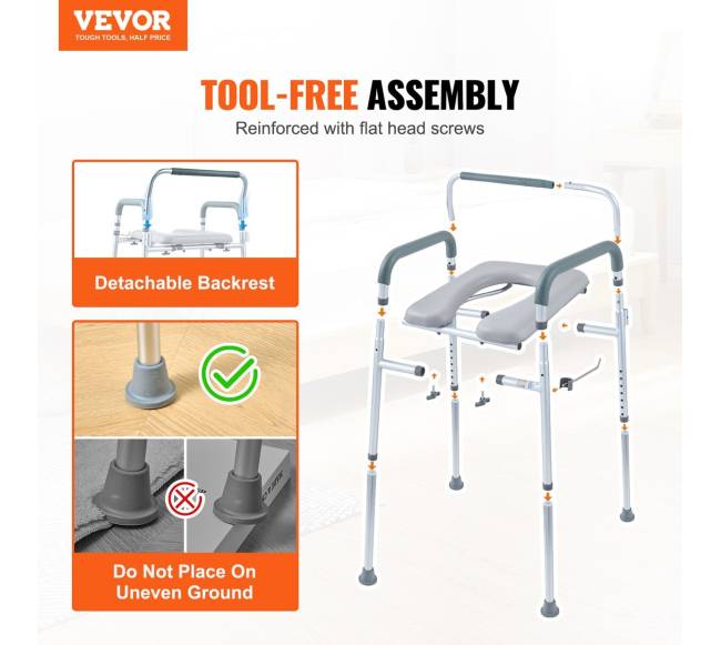 Pakeliama tualeto kėdė su paminkštinimu6