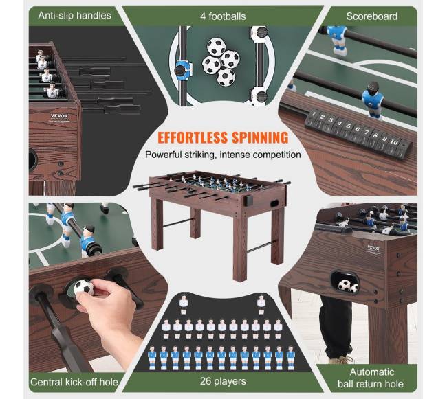 Futbolo stalas su puodelių laikikliais2