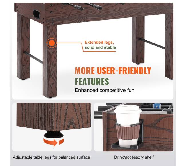 Futbolo stalas su puodelių laikikliais3