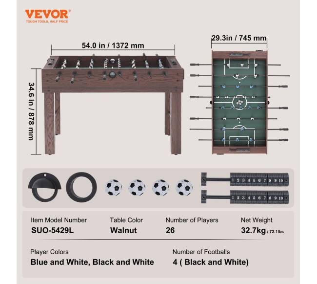 Futbolo stalas su puodelių laikikliais6
