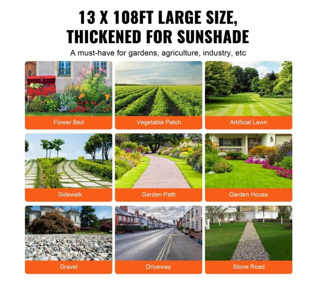 4x32.9 m piktžolių kontrolės audinys5