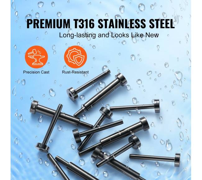 30 dalių nematomas kabelių turėklų rinkinys3