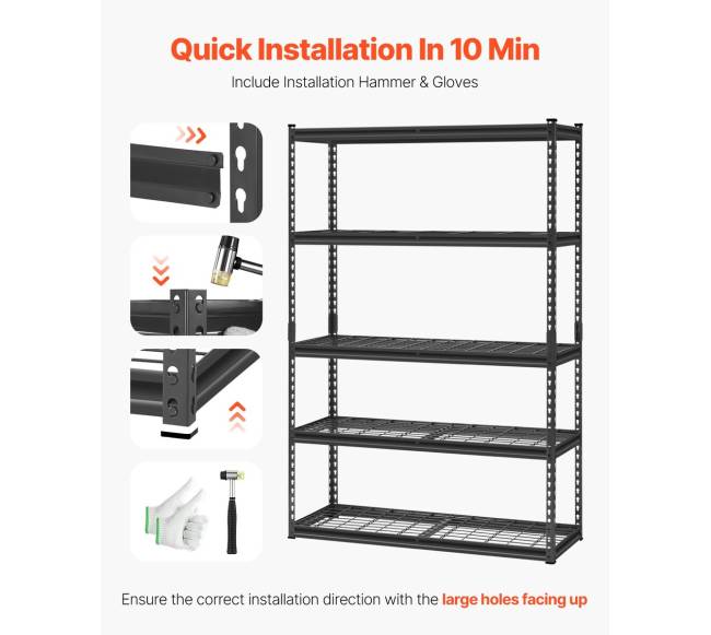 Reguliuojama garažo lentyna 5 lygių4