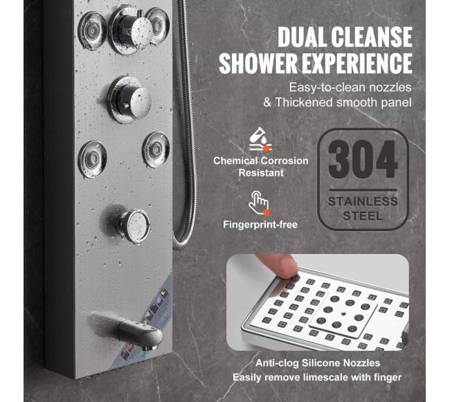 Dušo panelė su 6 režimais ir LED5