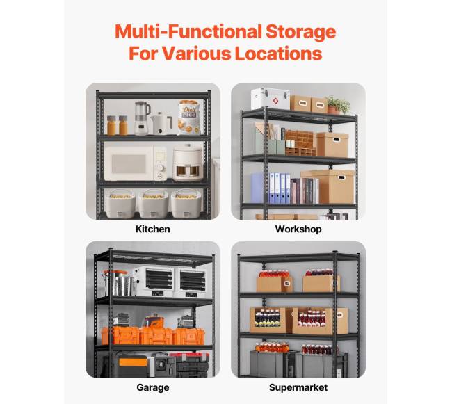 Reguliuojama garažo lentyna 5 lygių5