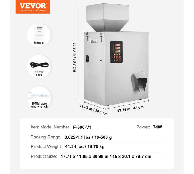Miltelių užpildymo aparatas 10-500g6