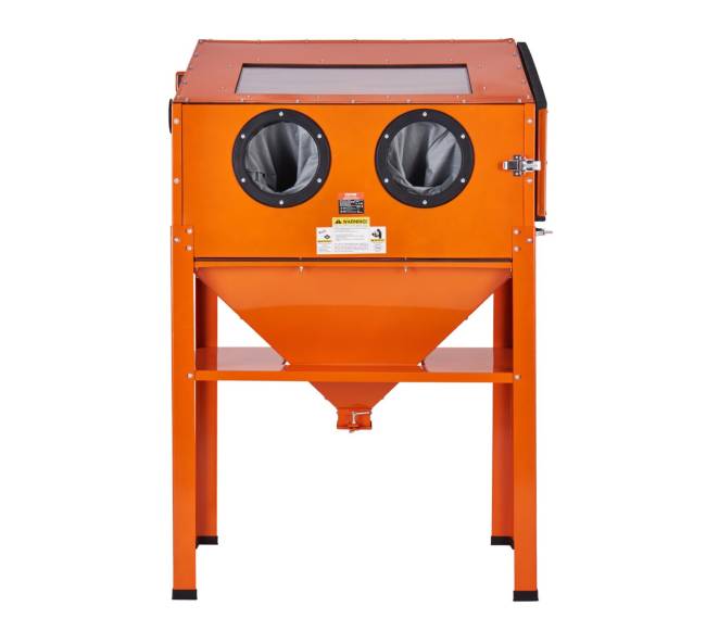 60 galonų smėliasrovės spintelė su stovu8