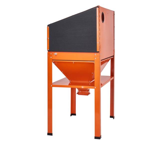 60 galonų smėliasrovės spintelė su stovu10