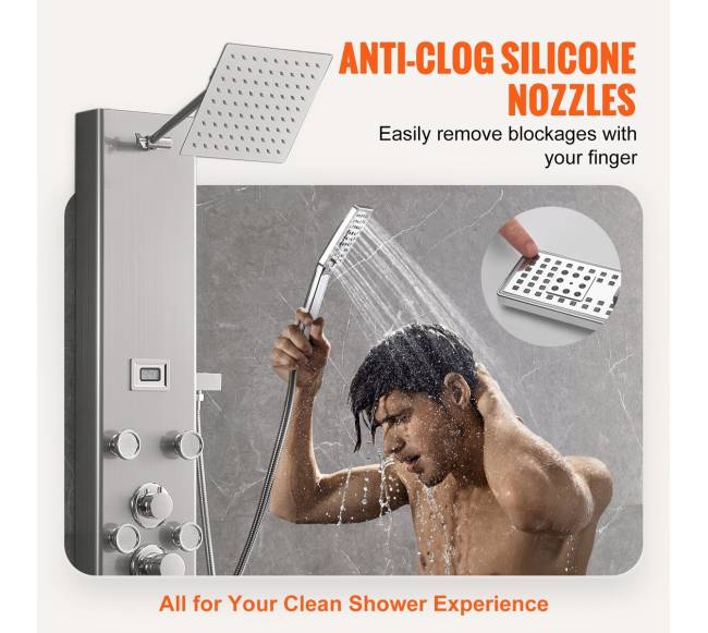 Dušo panelės bokštas su lietaus sistema3