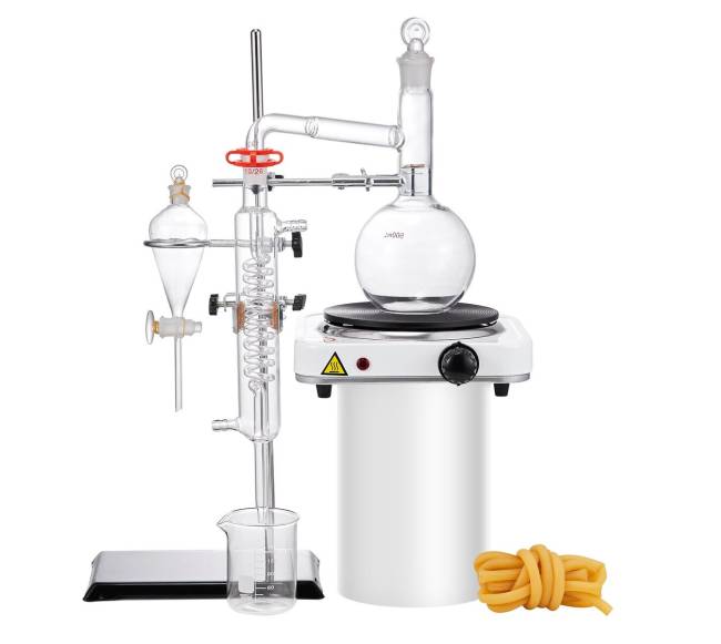 Eterinių aliejų distiliavimo rinkinys 500 ml0