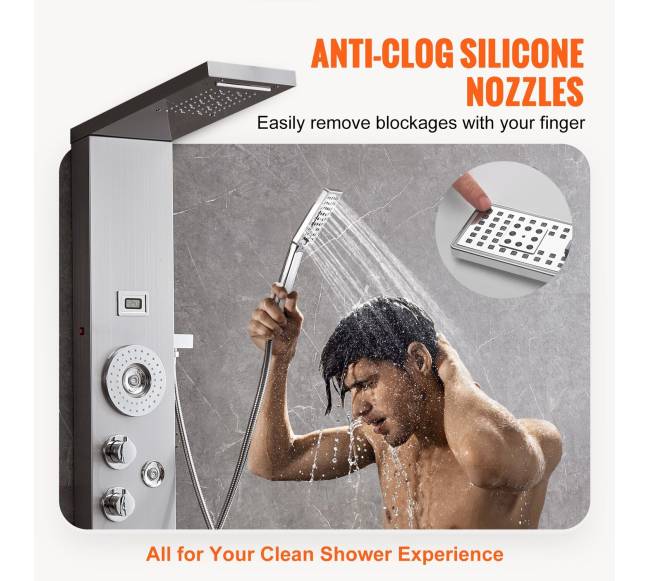 Dušo panelės bokštas su LED ekranu3