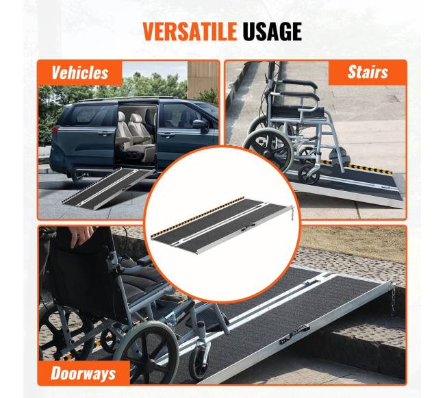 Nešiojamasis vežimėlio rampas, 4 pėdų, 363 kg5