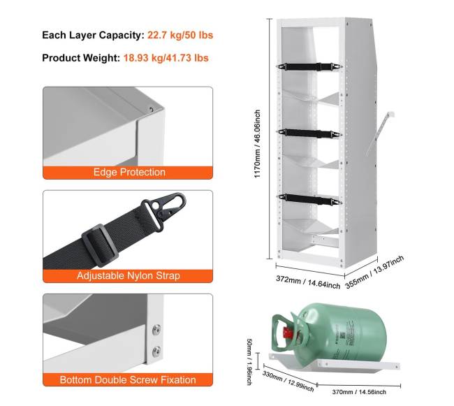 Šaldiklio bakų stovas dujoms6
