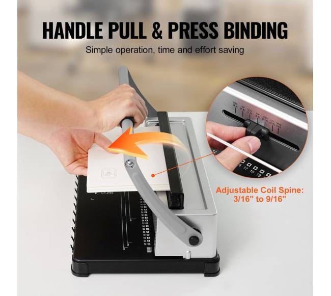 Rankinis spiralės rišimo įrenginys 34 skylės3