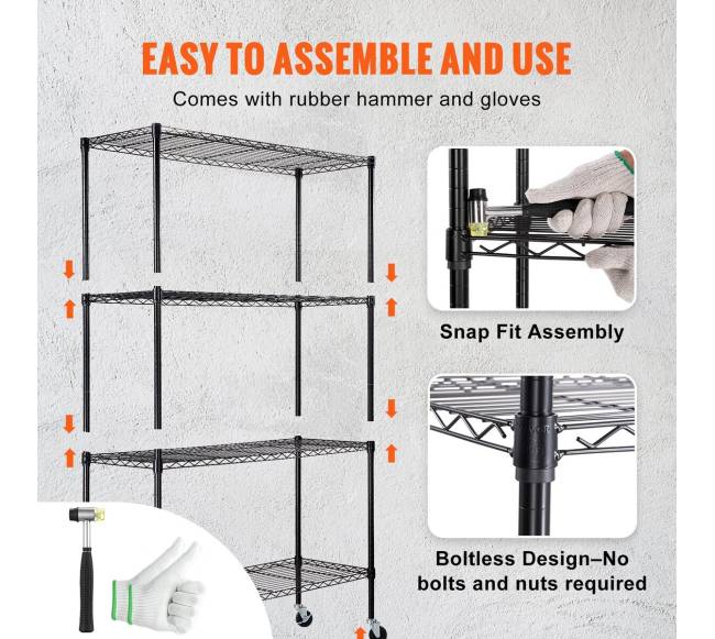 Metalinis lentynų stovas su ratukais3