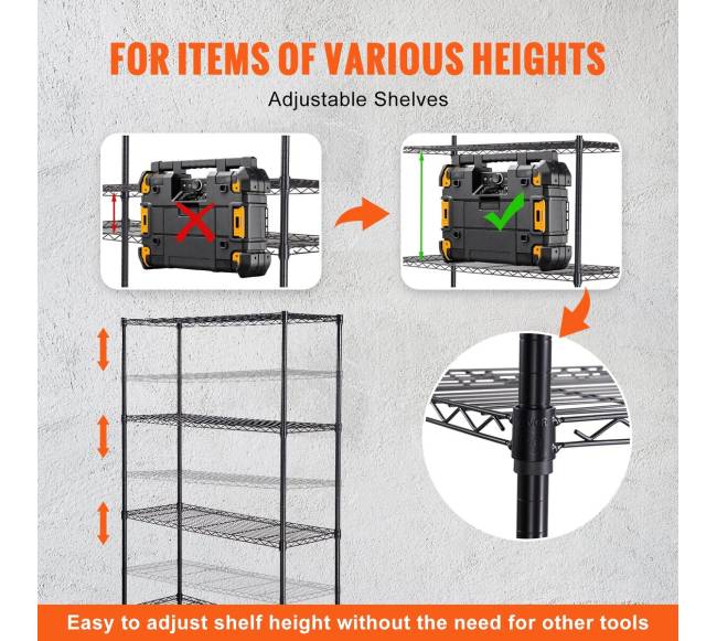Metalinis lentynų stovas su ratukais5