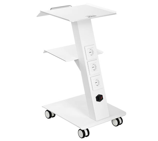 Dantų laboratorijos vežimėlis su 3 lentynomis0