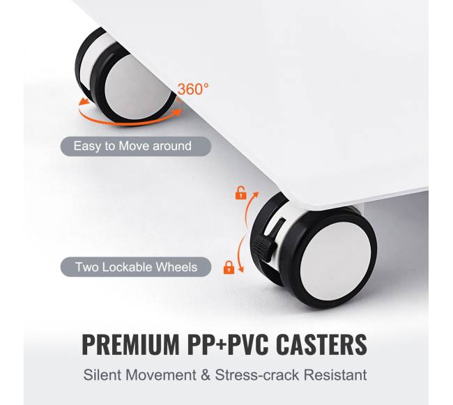Dantų laboratorijos vežimėlis su 3 lentynomis3