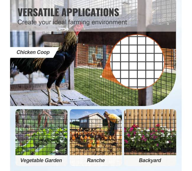 Cinkuotas vielos tinklas 122 cm x 30 m3