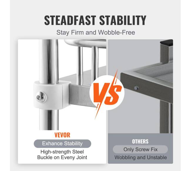 trijų lentynų nerūdijančio plieno vežimėlis2