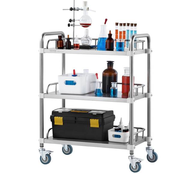 trijų lentynų nerūdijančio plieno vežimėlis8