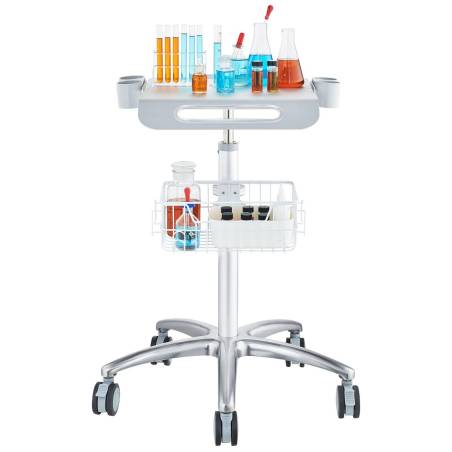 Medicininis vežimėlis su ratukais reguliuojamas aukštis0