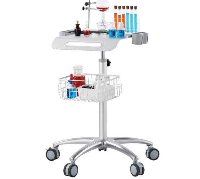 Medicininis vežimėlis su ratukais reguliuojamas aukštis8