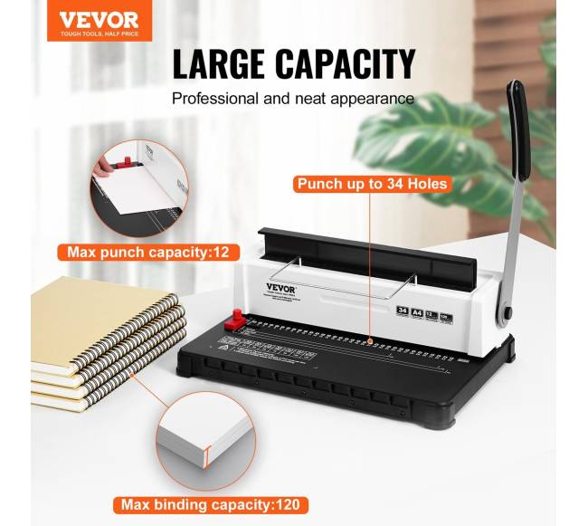 Rankinis spiralinio įrišimo aparatas 34 skylių1