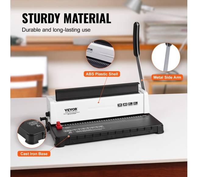 Rankinis spiralinio įrišimo aparatas 34 skylių4