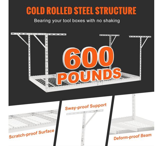 Pakabinama garažo laikymo lentyna, 122x244 cm2