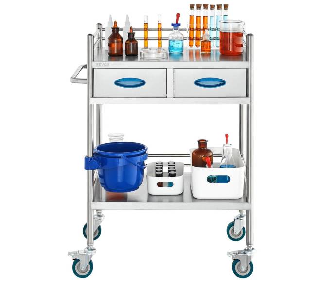 Dviejų aukštų nerūdijančio plieno vežimėlis8