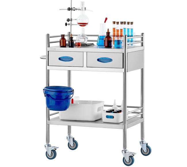 Dviejų aukštų nerūdijančio plieno vežimėlis9