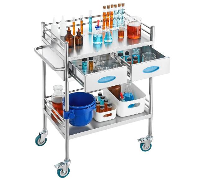 Dviejų aukštų nerūdijančio plieno vežimėlis10